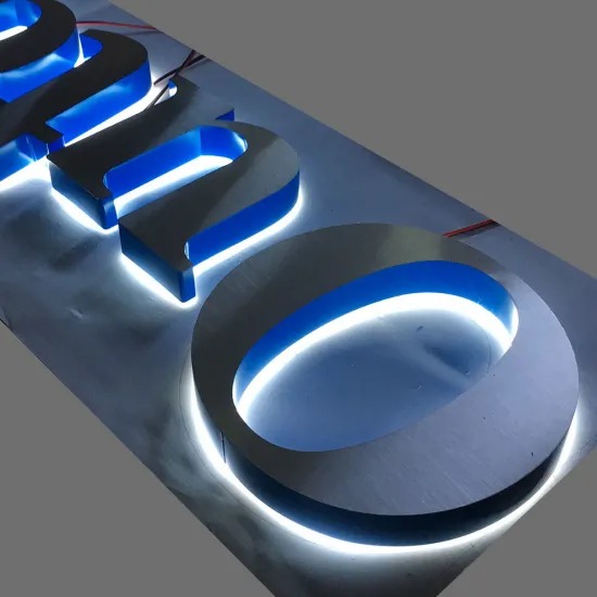 Пользовательские нержавеющей стали с подсветкой 3D LED знак канала буквы рекламный знак