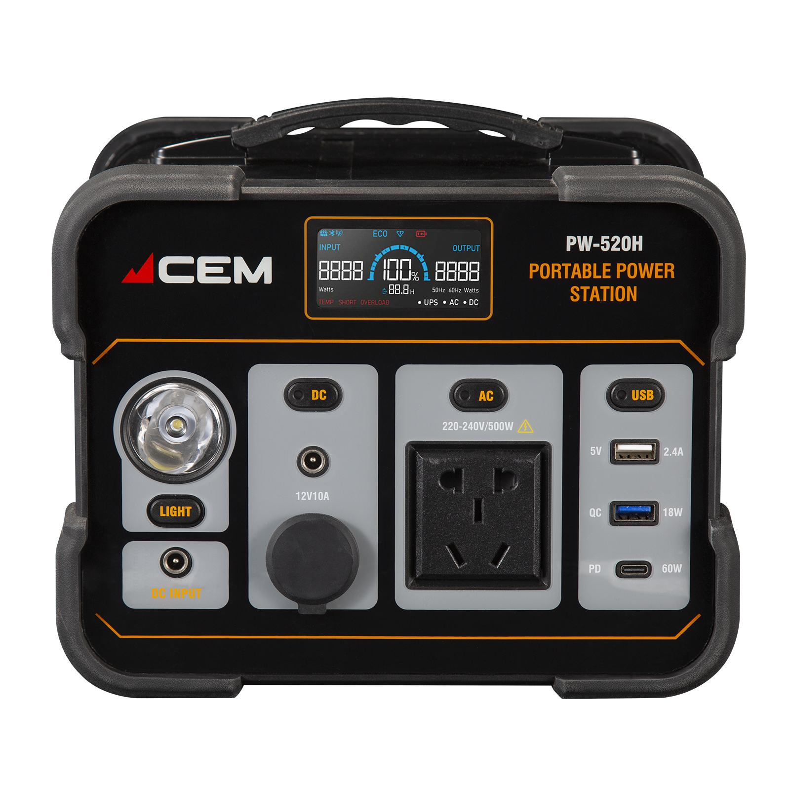 Power Station Smart With Protection Function-Multiple Protections For Overcharging, Overdischarging, Overheating, Short Circuit