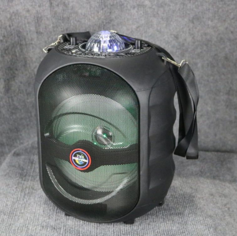 AVCrowns 8'' Portable speaker disco lights with belt home theater speaker Karaoke system