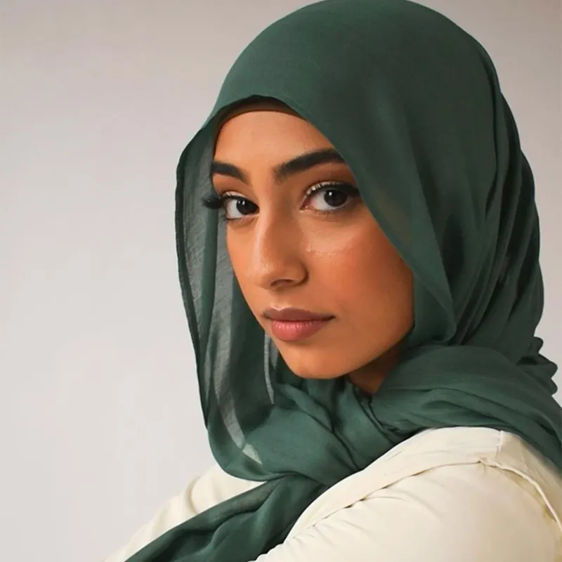 Оригинальный дышащий простой модал хиджаб легкий вискозный модал хлопок хиджаб тканый модал шарф
