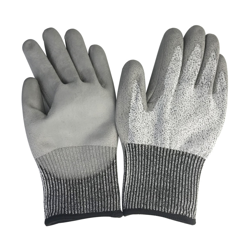 ANT5PPE SNGA5 Hppe Industrial Cut-Resistant Gloves ANSI A7 Level 7 Work Safety Protection Hand Glove PU Coating Anti-Cut