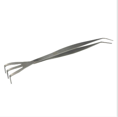 Gardening Bonsai Elbow Tweezers Gardening Dead Leaves Cleaning Wholesale Supply Stainless Steel Gardening Rake Bonsai Grass Rake