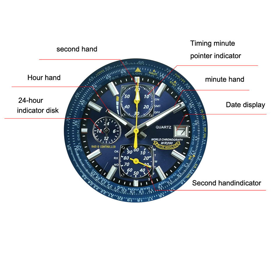 2022 Evermove popular fashion watch business style Men Watches Luxury Brand  for  Men Chronograph