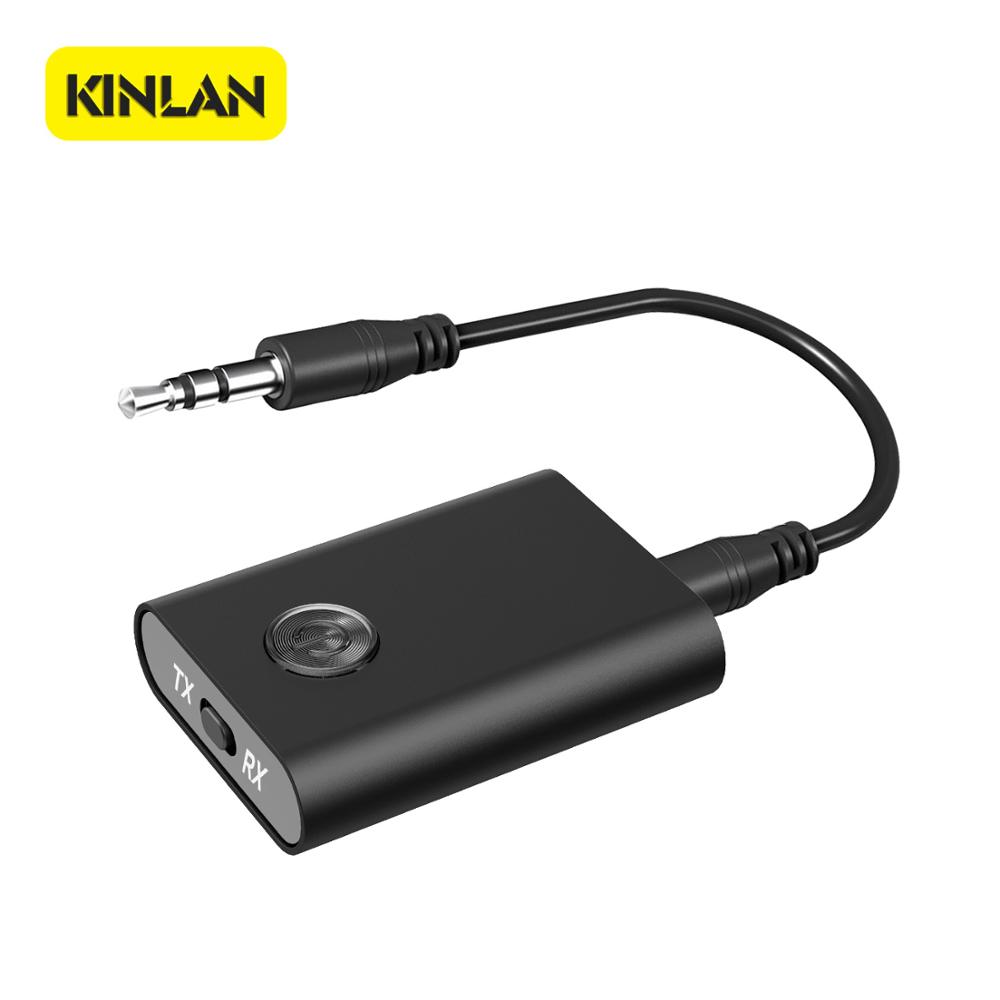 KINLAN OEM 2-в-1 Беспроводной B 5,0 аудио передатчик и приемник адаптер 3,5 мм для домашних устройств/ТВ/динамик
