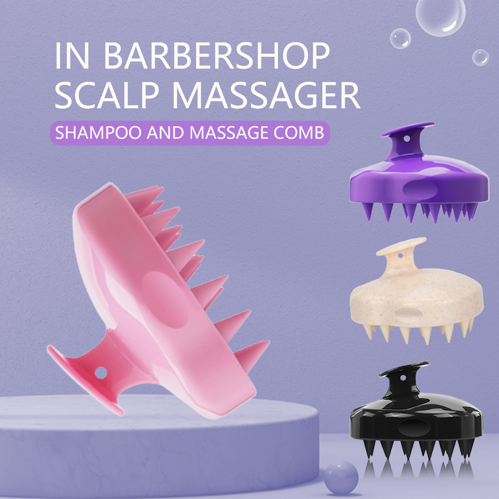 Hot Selling Hair Scalp Massager Shampoo Brush Soft Scalp Care And Hair Growth Shower Head Scalp Dandruff Scrubber Exfoliator