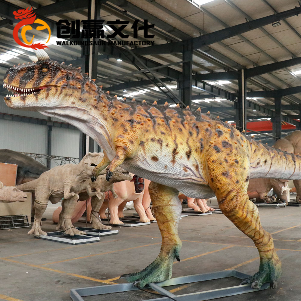 Реалистичная модель аниматронного динозавра Carnotaurus для продажи