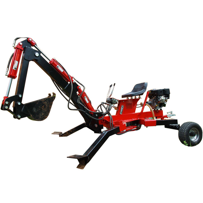 Farms Hydraulic Transmission Mini Digging 15hp 13hp Fork Loader Excavator Diesel Engine Towable Backhoe for Tractor