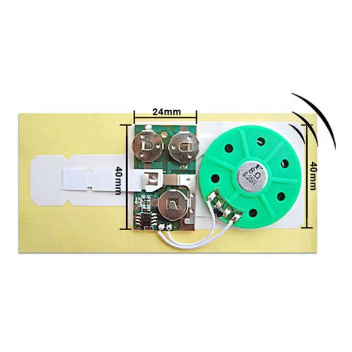 Recordable sound module chip for greeting card
