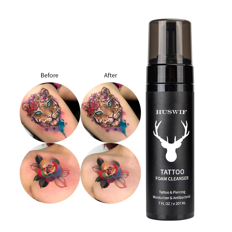 Private Label Natural Organic Foam Cleanser Aftercare Tattoo Foam Soap Anti Scar Mousse For Tattooing