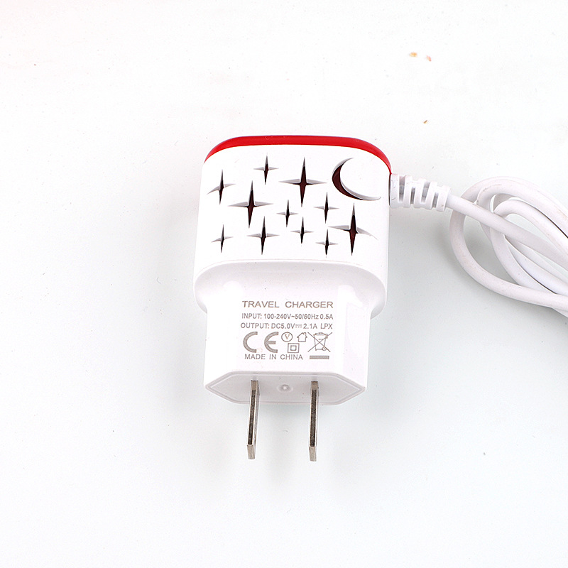 Недорогое зарядное устройство со светодиодной подсветкой, 5 В, 1000 мА/ч, micro usb, зарядное устройство для мобильного телефона, проводное портативное зарядное устройство для S8 S9