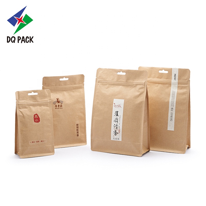 Крафт-бумага материал упаковки чая Ziplock Пакетики для чая улун