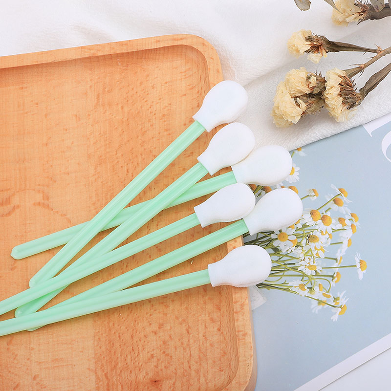 High quality large sponge head cotton swab short plastic stick