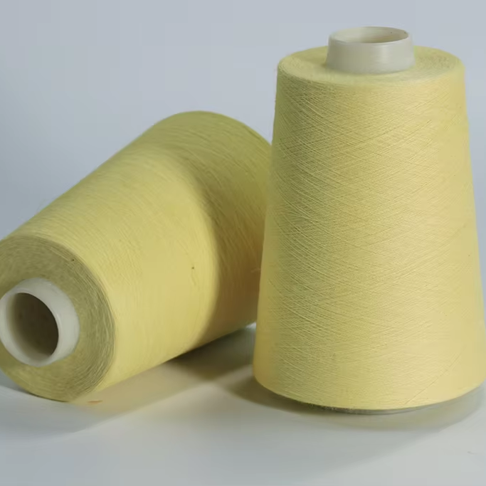 High Temperature Resistance Embroidery Thread 40s Yarn Count Single Strand Flame Retardant Para Aramid Sewing Thread