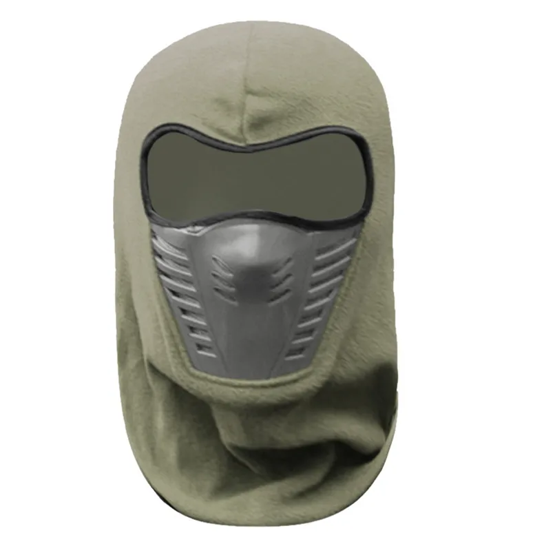 Winter Warm Full Face Cover Thermal Fleece Lined Windproof Anti Dust Ski Mask Balaclava Hood Rubber Breathable Vent