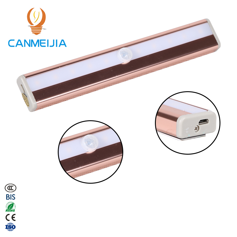 Led Sensor Lamparas USB Rechargeable Motion Wireless Cabinet Light,Led Light With Wireless Charger