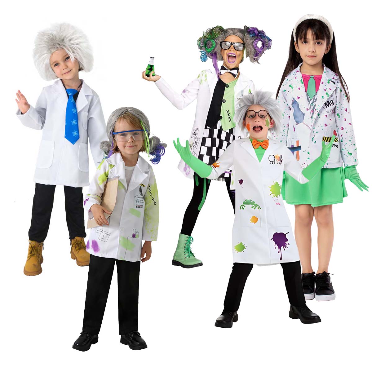 Halloween Cosplay Child Physicist mad scientist costume CARR-021-1