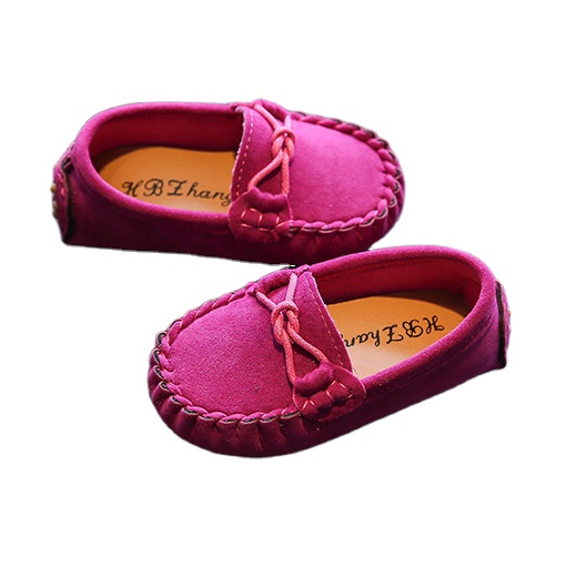Autumn new recreational children's bean shoes with a foot pedal cow tendon bottom baby shoes for men and women