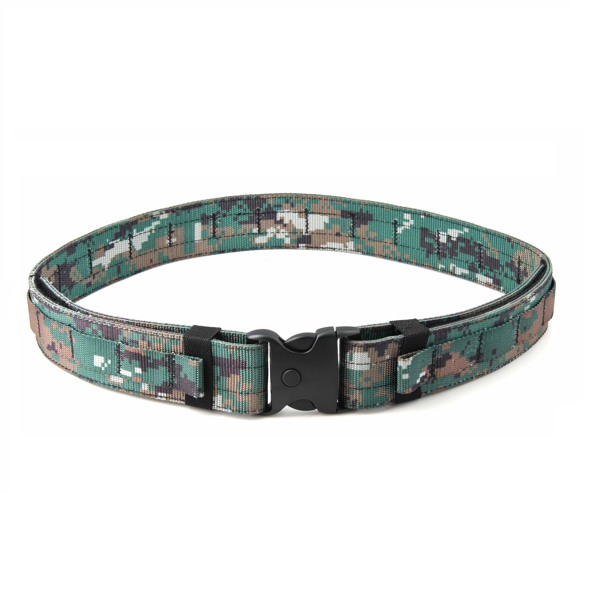Super September Custom Logo 1.75 Inch Camouflage Webbing Belt Police Duty Military Tactical Gun Belt with Quick Combat Release