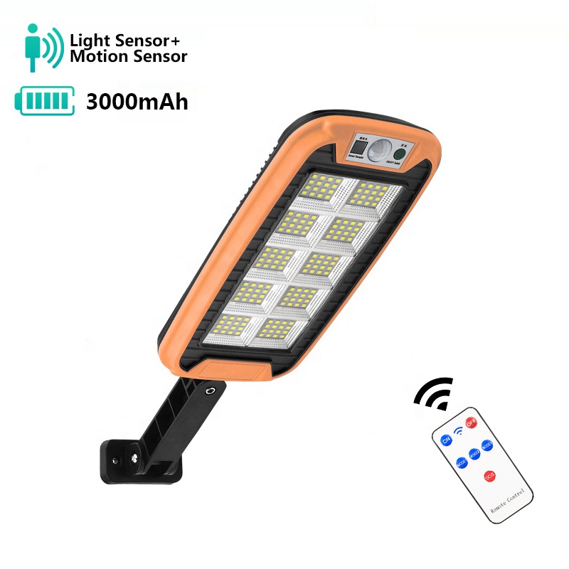 Oreab 68Led 240Cob сад крыльцо уличный путь Ip65 водонепроницаемый пульт дистанционного управления для съемки вне помещения с системой управления светодиодный настенный светильник на солнечной батарее с 3 зондирования режимов