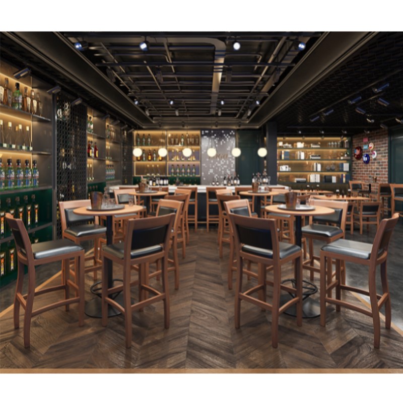 Factory Hot Sales Used Restaurant Furniture High Bar Table Sets Modern Bar Table Iron