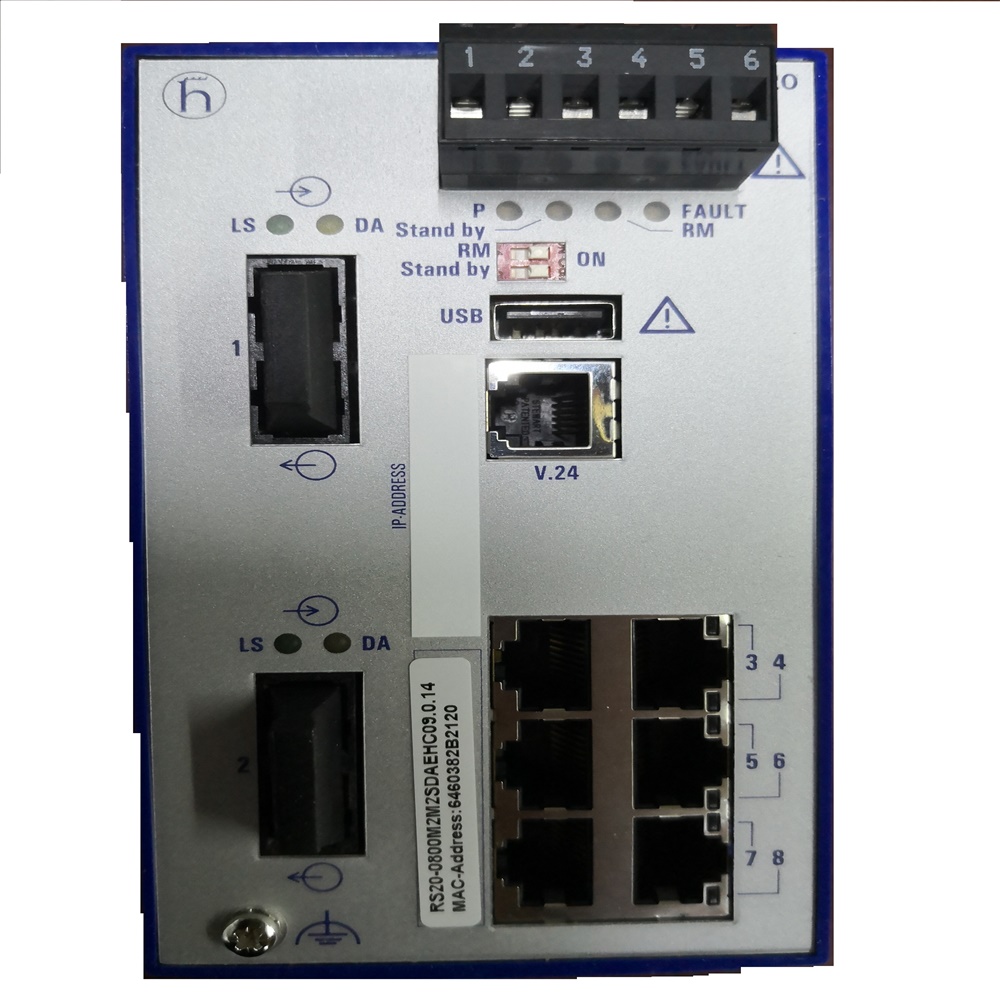 Hirschmann RS20-0800M2M2SDAEHH/RS20-0800M2M2SDAEHC компактный управляемый openrail Быстрый Ethernet-коммутатор 8 портов переключатель
