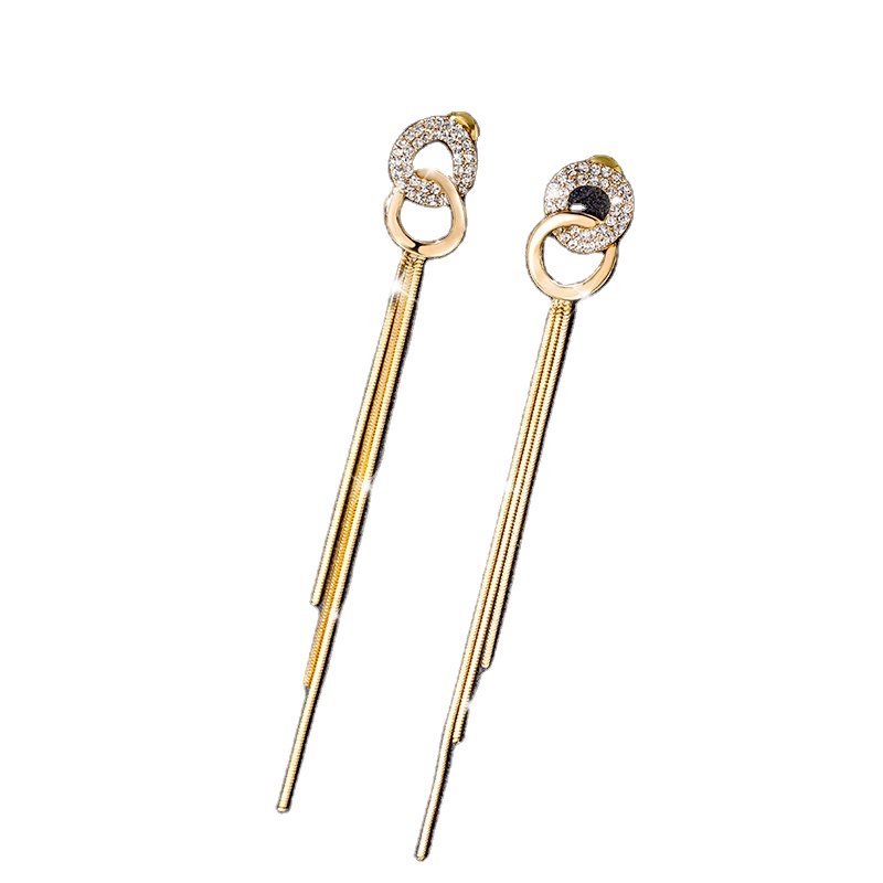 Tassel earrings high sense long fashion earrings elegant exquisite Women's Earrings