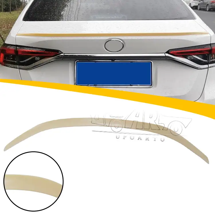 Haosheng Factory Upgrade Parts ABS Plastic Carbon Fiber Rear Ducktail Spoiler Kits For Toyota Corolla Models North America 2020