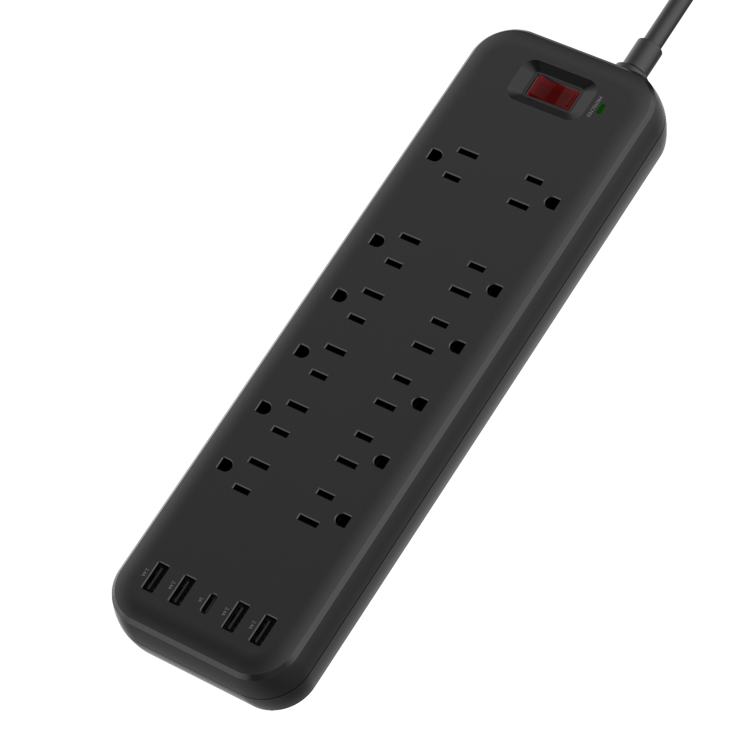 Универсальный Сетевой удлинитель с USB-портами для зарядки