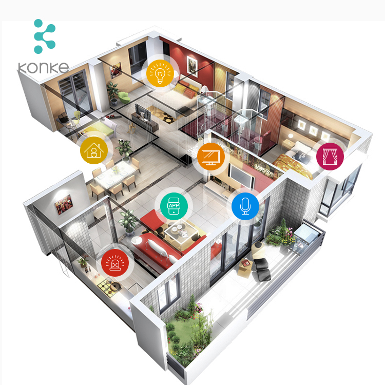 Система умного дома zigbee KONKE hub Работает с alexa google home