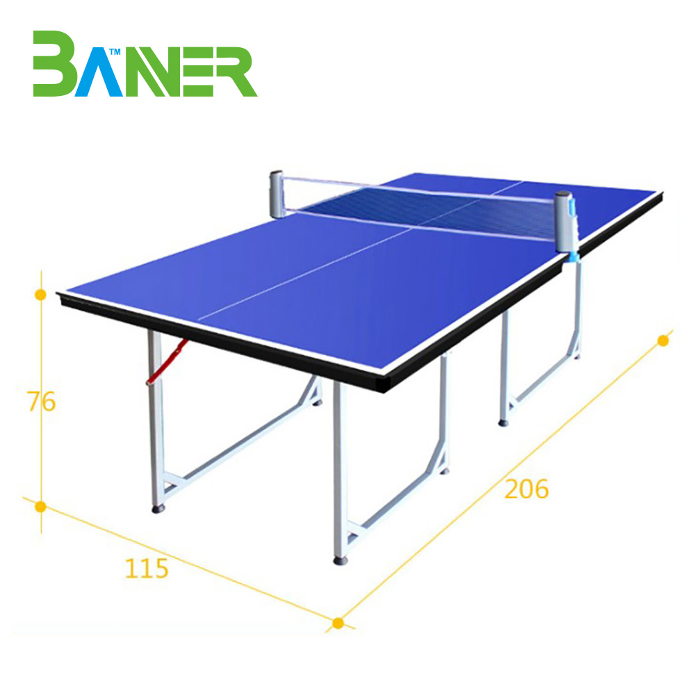 Fashionable Movable Ping-Pong Blue Foldable Tennis Table