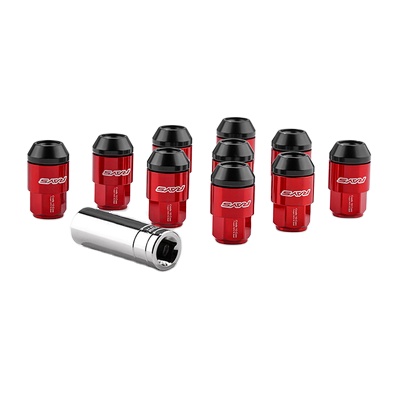 Кованые M12x1.5 7075 Алюминиевые лучевые гайки, колесные гайки, гоночная шлифовальная колесная фиксирующая гайка M12x1.25 M14x1.5 длина 42 мм