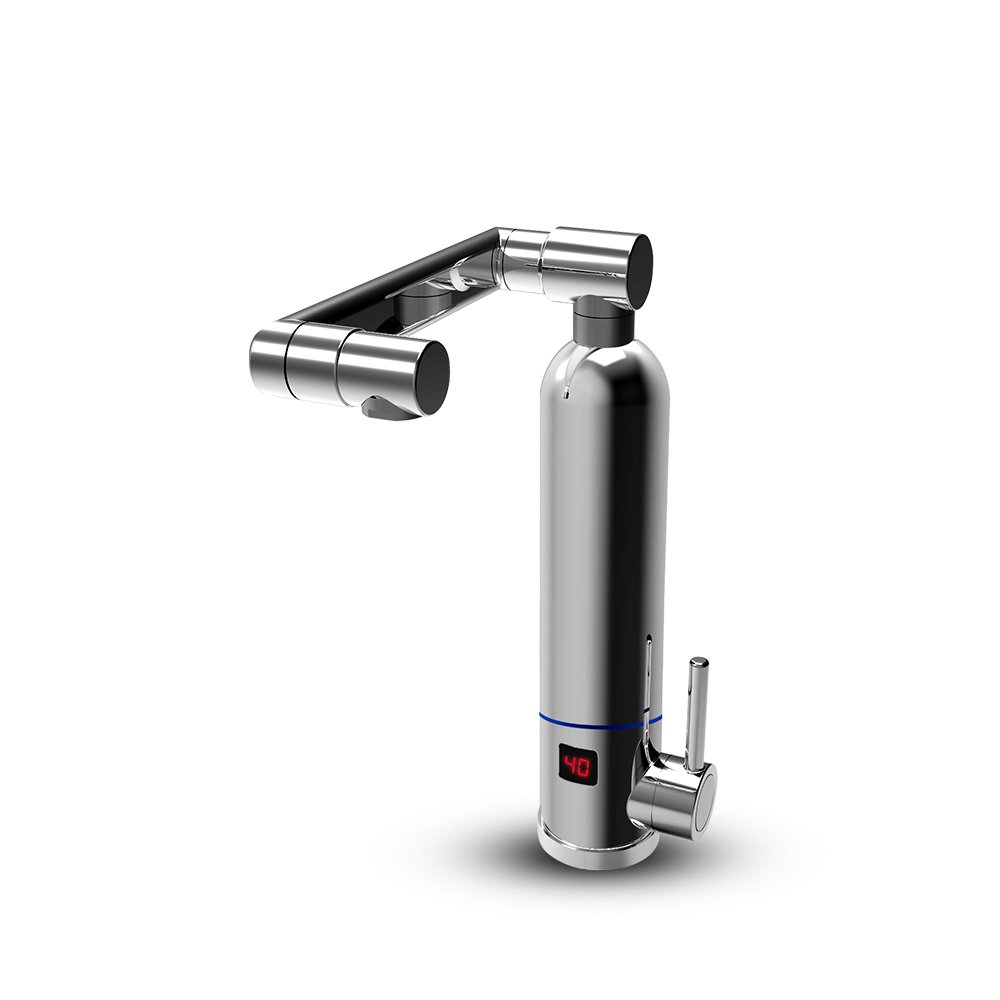 good quality solid brass luxury stainless steel intelligent kitchen tap instant electric water heater faucet