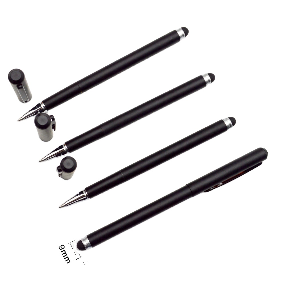 Portable matte black screen stylus metal pen germany gel ink