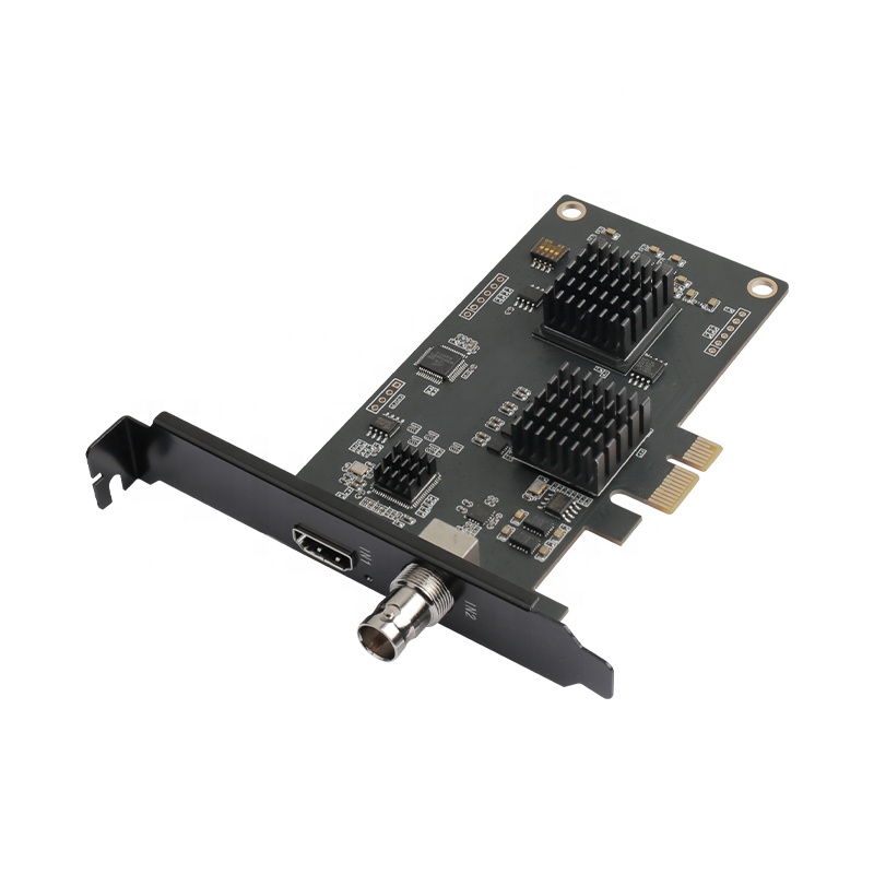 Бесплатная доставка PCIe 2 каналов SDI + Hd mi совместимый HD PCIe карта захвата переключатель игры в прямом эфире PS4/NS зеркальная камера 4k записи Vmix