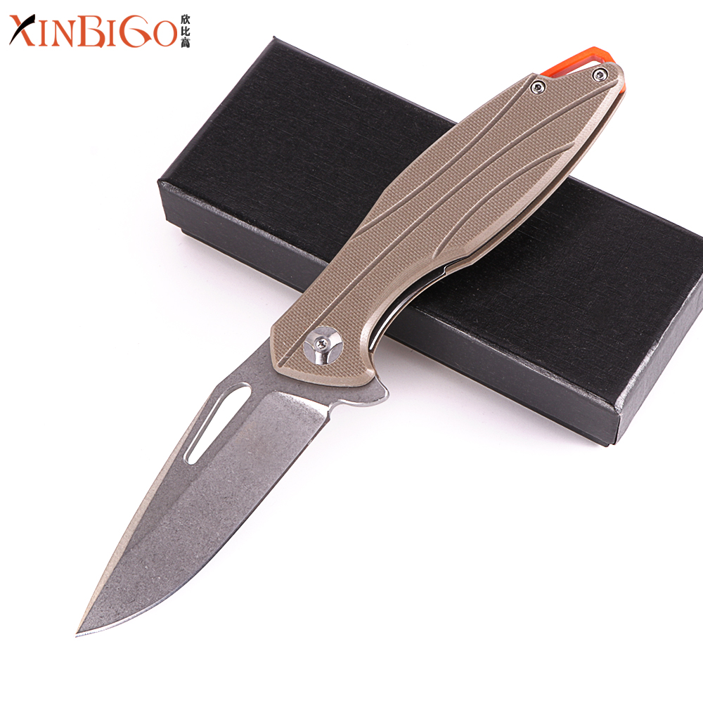 XINBIGO высококачественный G10 походный кемпинг выживание тактический складной карманный нож