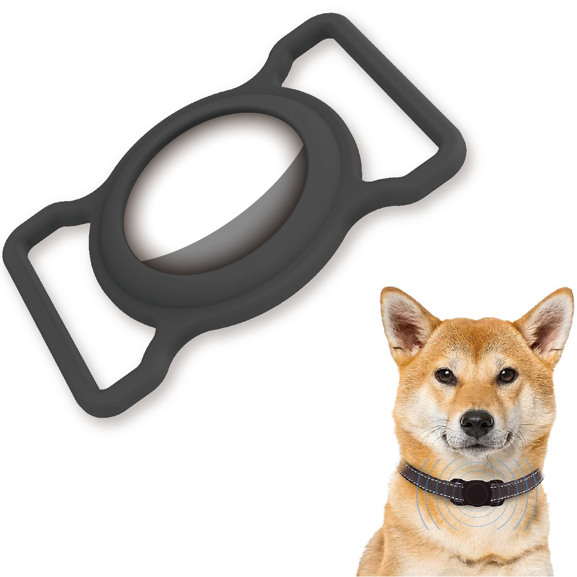 Pet Silicone Protective Case GPS Finder Dog Cat Collar Loop for Apple Airtags for Apple Locator Tracker Anti-lost Device