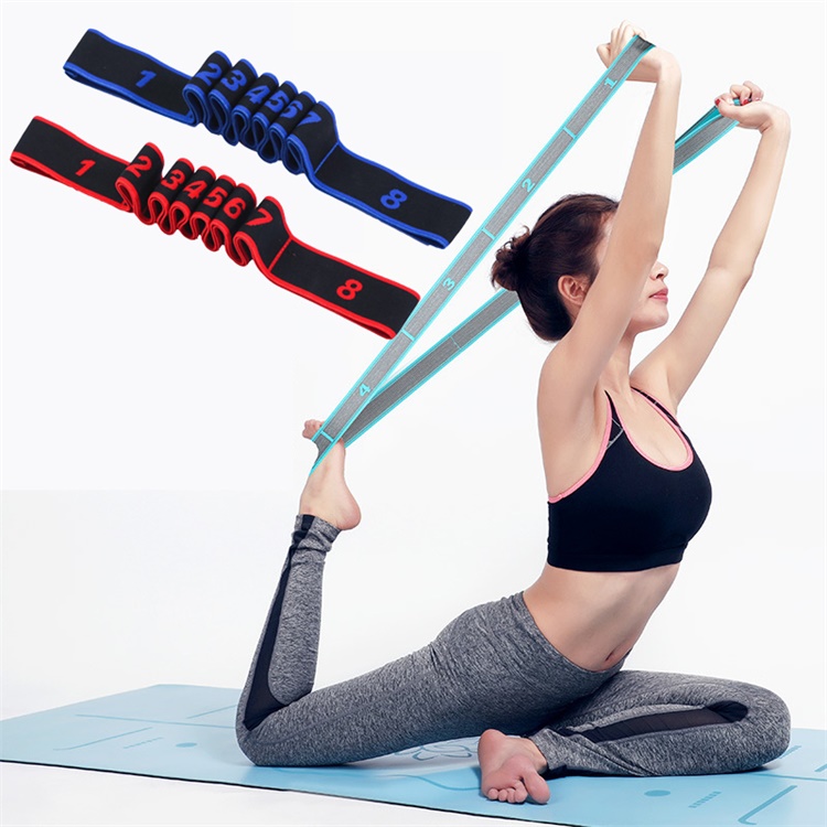 NEW Stretch Band Yoga Stretch Belt High Elastic Bands Latin Dance Rally 8 Word Training Pilates Gym Fitness Exercise Accessories