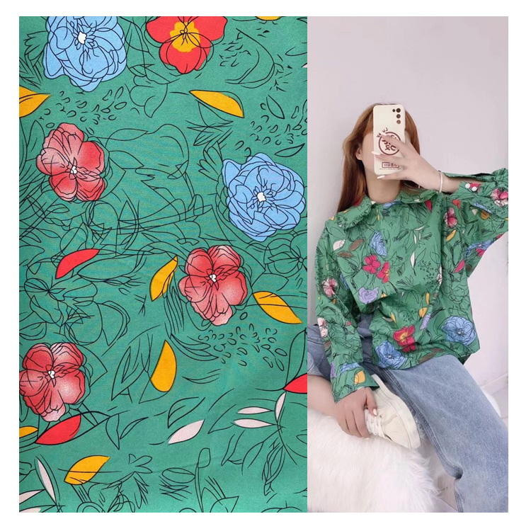 2021 new product 100 D polyester 4 four way Stretch fabric plain woven polyester spandex fabric for garment