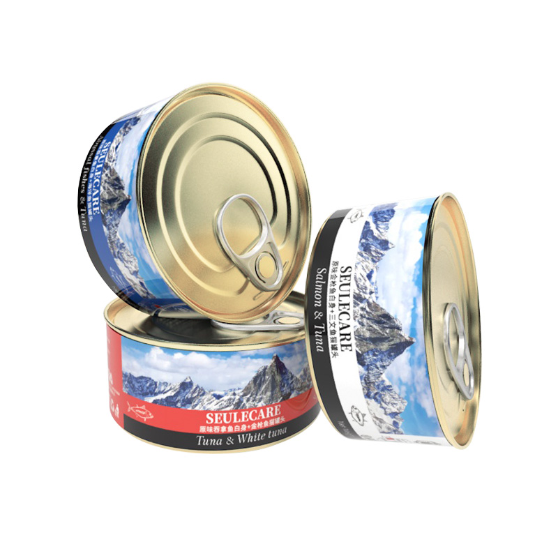 Pet Nutritional Supplements Snacks Factory Directly Sells Natural Fresh Fish Tuna, Salmon Canned Cat Wet Food