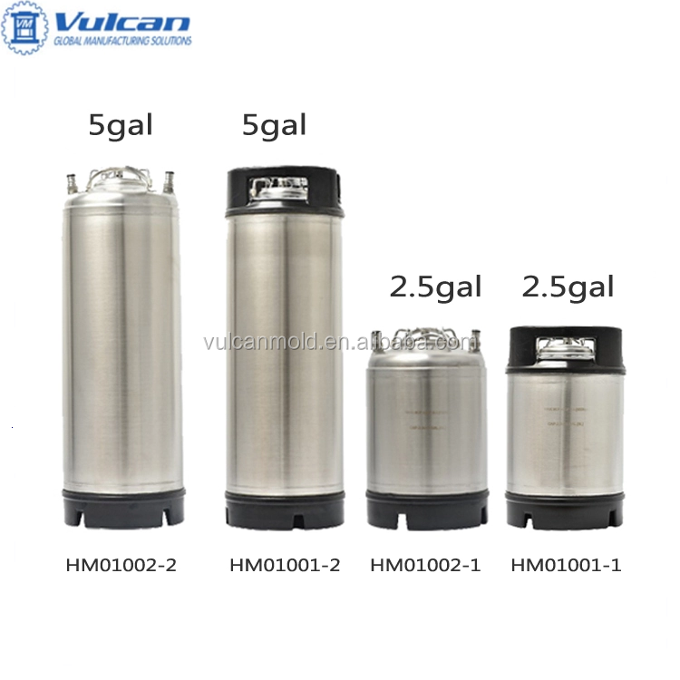 High Quality 304 Stainless Steel 9L Beer Keg Washing Machine 2.5 Gal Ball Lock Keg For Beer Wine Making