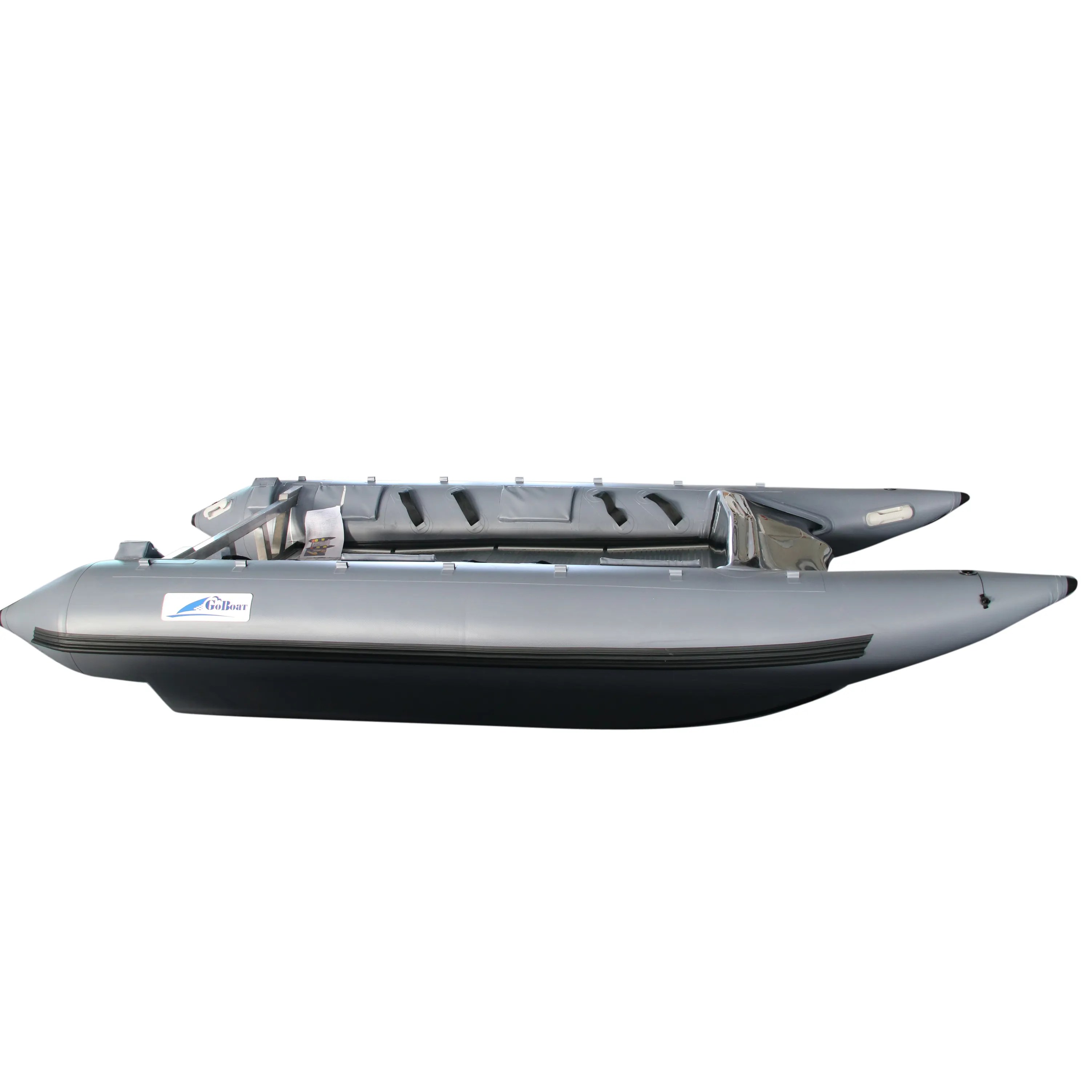 Goethe Hot Selling PVC Material High Speed Boat Inflatable Catamaran Boat