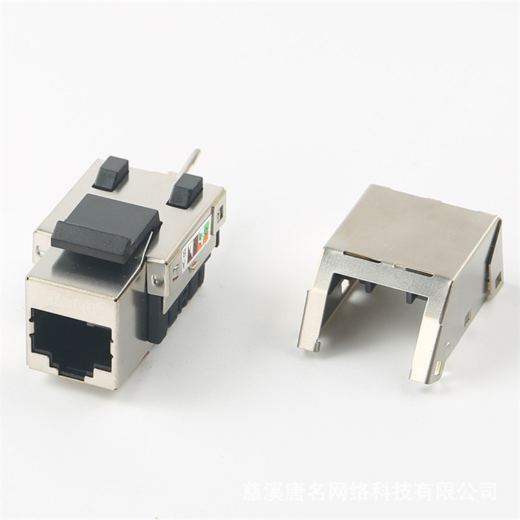 90 Degree Toolless CAT6 SFTP 8P8C RJ45 Network Ethernet Female Module Cat6 Keystone Jack FTP SFTP cat6