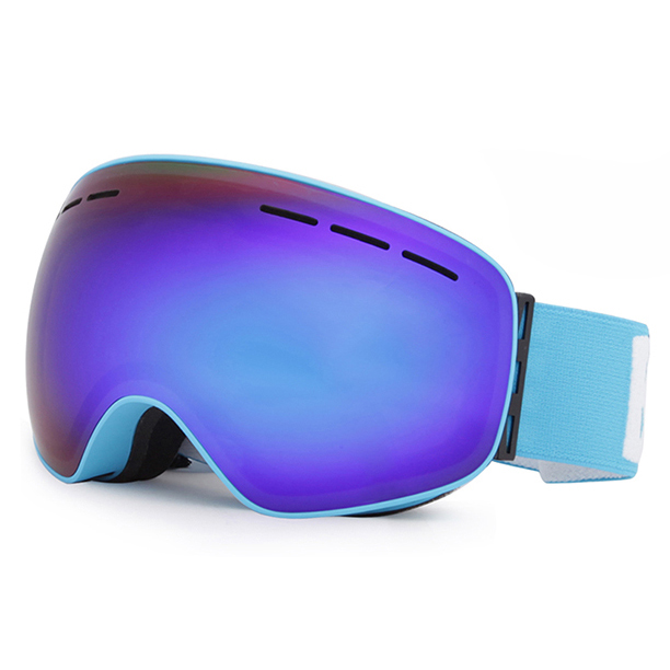 2021 Outdoor Anti-scratch Skiing Racing Adult Ski Goggles With Elastic Straps