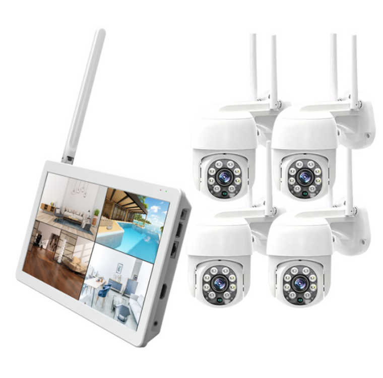 5-мегапиксельная Беспроводная система наблюдения с WIFI, домашнее комнатное наблюдение, беспроводная система безопасности, 4-канальная камера
