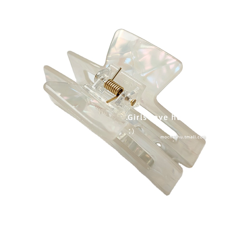 New fashion charm Hair claw Korean style French retro mermaid color hair band keel clip acrylic Acetate Ponytail hair claw clip