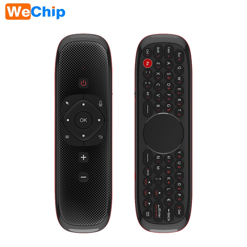 Заводская Прямая поставка Wechip W2 2,4G перезаряжаемая беспроводная клавиатура с тачпадом для Smart TV