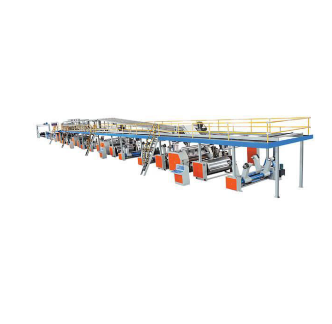 used Xinguang brand 1800mm 5 ply corrugated cardboard making production line /5ply automatic corrugated plant