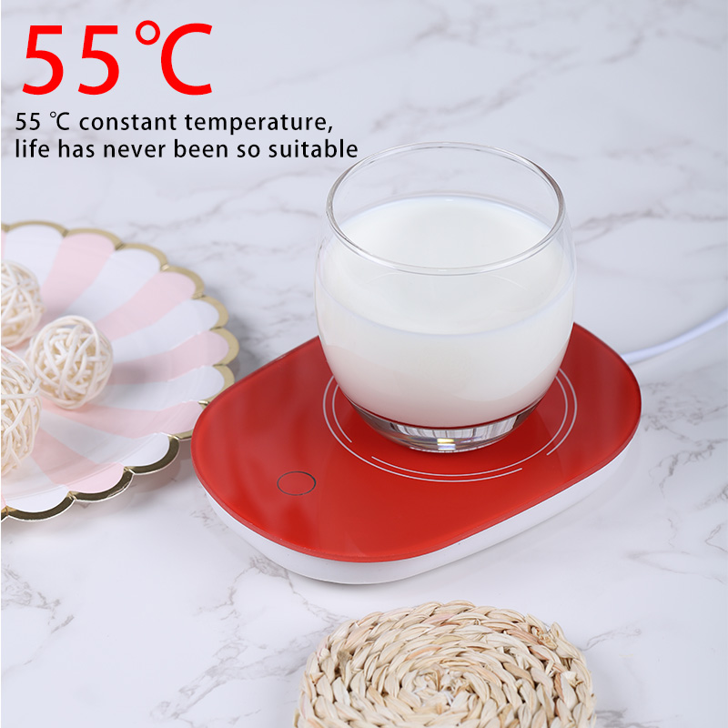 winter hot selling customized logo temperature control 55 degrees heated coffee Cup mug electric charging cup warmer