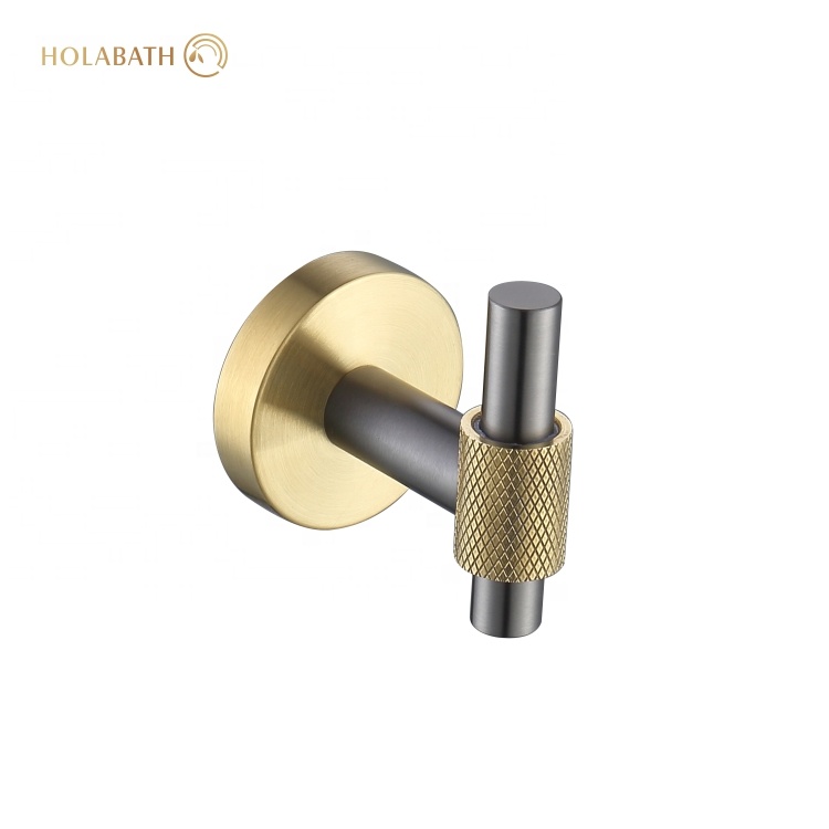 Hot Sale Wall Mounted SUS304 Hooks Bathroom Robe Hanger Towel Robe Hook