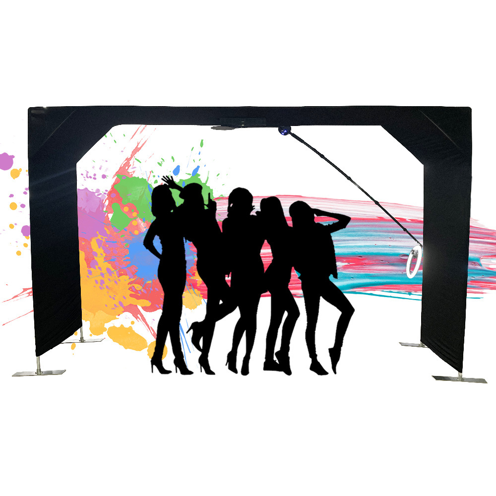 Customized Logo Booth 360 degree Photo Booth Enclosure Trade Show Display